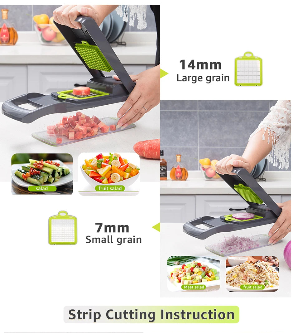 12-in-1 Vegetable Chopper – Fast, Easy & Safe Food Prep
