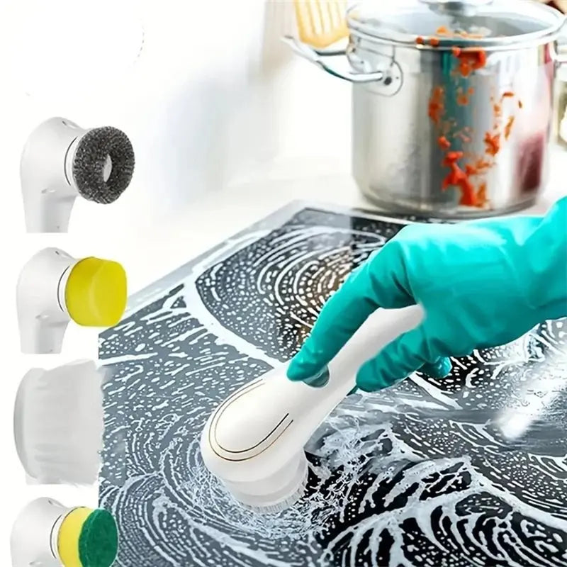 5-in-1 Handheld Electric Cleaning Brush & Power Scrubber